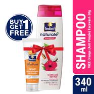 Parachute Naturale Shampoo Damage Repair 340ml (FREE Orange Facewash - ANTI PIMPLE - 50gm)