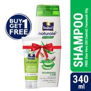 Parachute Naturale Shampoo Nourishing Care 340ml (FREE Aloe Vera Facewash - OIL CONTROL - 50gm)