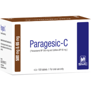 Paragesic-C 500 mg, 65 mg Tablet 10's Strip icon