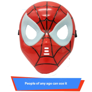 Party Led Light Spiderman Face Mask For Children / Elders (Red) (spmn_mask_pride_4363511574) Spiderman - 343763287 image