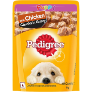 Pedigree Puppy Pouch Chicken ChunksIn Gravy 70 gm