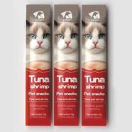 Pelen Creamy Cat Treats 15G Tuna And Shrimp Flavour