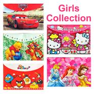Pentagon File for Girls (FC-8008) (Hello Kitty, Princes, The World of Cars, Phoo, Angry Bird) - 5 Pcs Combo