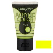 Pentel Acrylic Color 28ML - FLUORESCENT LEMON image