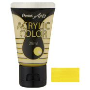 Pentel Acrylic Color 28ML - Metallic Yellow - WA2-T155E