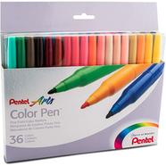 Pentel Arts Color Pen Assorted 36 Color Set - S3660-3