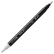 Pentel Brush Pen Twin Tip (Fine - Black And Gray Ink) - XSESWP25