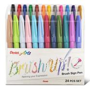 Pentel Brush Sign Pen 24 Colors Set - SES15C-24ST1