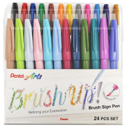Pentel Brush Sign Pen 24 Colors Set - SES15C-24ST1
