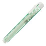 Pentel Clic Eraser ZE81-Transparent Green Barrel White(NON PVC) - ZE81K-WE