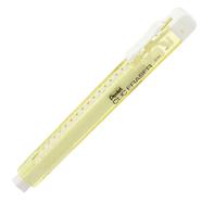 Pentel Clic Eraser ZE81-Transparent Yellow Barrel White(NON PVC) - ZE81G-WE