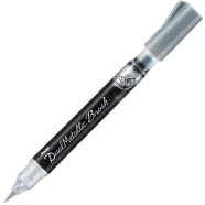 Pentel Dual Metallic Brush Pen - Silver - XGFH-DZX