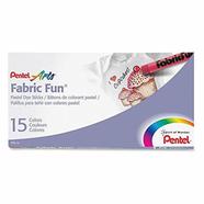 Pentel Fabric Fun Pastel Dye Sticks15 Colors Set - PTS-15