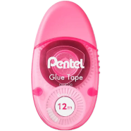 Pentel Glue Tape Pink 6mm X 12M - ERTP126PO