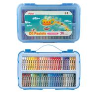 Pentel Large Stick Oil Pastel 36 Colors Set - Sky Blue Plastic CASE image
