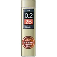 Pentel Ain Stein Mechanical Pencil Lead 0.2mm 2B 20 Leads - C272W-2B