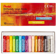 Pentel Oil Pastel Large Stick 16 Colors Set - GHT-16