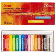 Pentel Oil Pastel Large Stick 16 Colors Set image
