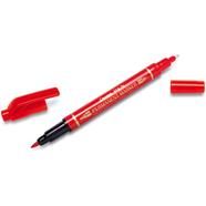 Pentel Permanent Marker Twin Tip - Red - N75W-BE