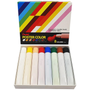 Pentel Poster 8 Colors Set IN PE Tube - YNGP-8H