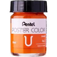 Pentel Poster Color 30cc WPU - Orange - WPU-T03