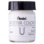 Pentel Poster Color 30cc WPU - Pentel White - WPU-T29