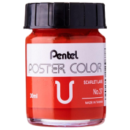 Pentel Poster Color 30cc WPU - Scarlet Lake - WPU-T37