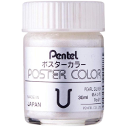 Pentel Poster Color WPU 30cc - Pearl Silver - WPU -T91