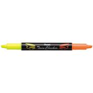 Pentel Twin Color Tip Highlighter-Yellow/Orange - SLW8-GFE