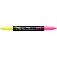 Pentel Twin Color Tip Highlighter-Yellow/Pink image