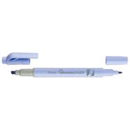 Pentel Twin Tip Illumina Flex Highlighter Flexible Chiset and Fine Tip - Pastel Blue - SLW11P-CE