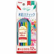 Pentel Vistage Water Color StickS WZ Water Brush Set (STANDARD MIX) - GSS1-12ST icon