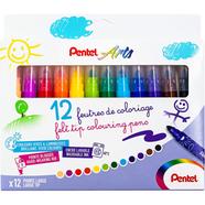 Pentel Washble Color Pen 12 Color Large Tip image