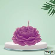 Peony Flower Sandalwood Fragrance Candle - Lavender Colour