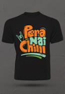 Pera Nai Chill Men's Stylish Half Sleeve T-Shirt - Size: XXL