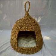 Pet Cat Wicker Hanging House Round Shaped