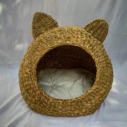 Pet Cat Wicker House