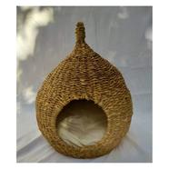 Pet Cat Wicker House Round Shaped