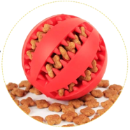 Pet Dog Toy Teeth Clean Rubber Balls for Small Large Dogs Puppy Cat Chewing Toys