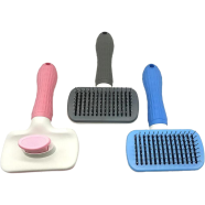 Pet Grooming Slicker Brush Small To Large Dogs And Cats Self Cleaning Thick Rectangle Slicker Long Coat Cat Dog icon