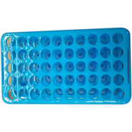 Pet story Multi-functional Test Tube Rack Centrifugal Tube Rack Can Be Inverted Aperture 18Mm 50-Well Laboratory Supplies 50 holes/Random