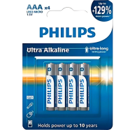 Philips LR03E4B/70 AAA Ultra Alkaline Battery Bundle of 4 Pieces icon