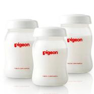 Pigeon Wide Neck PP Breast Milk Storage Bottle (160ml) with Sealing Disk - White (3pcs-set) - 26119