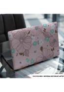 DDecorator Pink Flower Pattern Floral Design Laptop Sticker - (LSKN977)