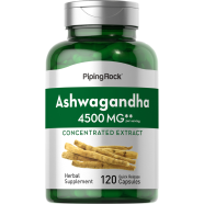 Piping Rock Ashwagandha 4500mg –120 Capsules
