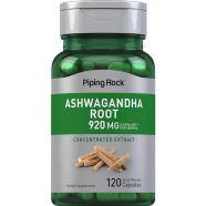 Piping Rock Ashwagandha Root 920mg 120 Capsules -482303049