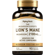 Piping Rock Lion's Mane Mushroom 2100mg 90 Vegetarian Capsules -485282060