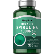 Piping Rock Organic Spirulina 1000 mg 300 Tablets -433659729