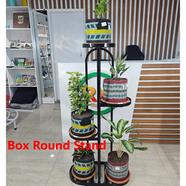 Plant Stands- Large Box Round Stand