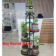 Plant Stands- Small Box Round Stand
